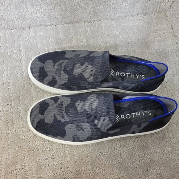 Rothy’s The Sneakers Women's Size US 8.5 Gray Camo Comfort Slip On Shoes - Picture 10 of 10